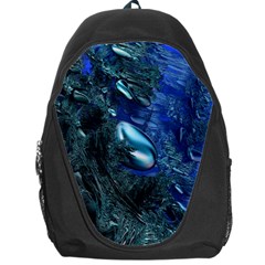 Shiny Blue Pebbles Backpack Bag by linceazul