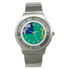 City Of Dublin Flag Stainless Steel Watch