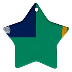 City Of Dublin Flag Star Ornament (two Sides) by abbeyz71