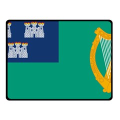 City Of Dublin Flag Double Sided Fleece Blanket (small)  by abbeyz71