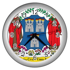 City Of Dublin Coat Of Arms Wall Clocks (silver)  by abbeyz71