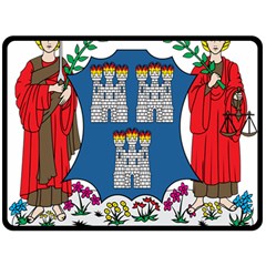 City Of Dublin Coat Of Arms Double Sided Fleece Blanket (large)  by abbeyz71