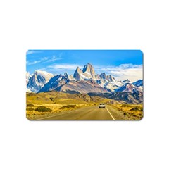 Snowy Andes Mountains, El Chalten, Argentina Magnet (name Card) by dflcprints