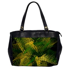 Green And Gold Abstract Office Handbags