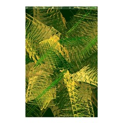 Green And Gold Abstract Shower Curtain 48  x 72  (Small) 