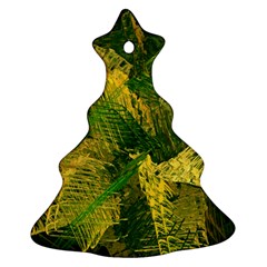 Green And Gold Abstract Ornament (Christmas Tree) 