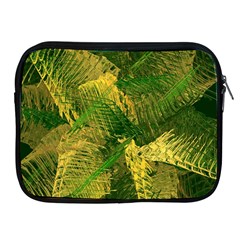 Green And Gold Abstract Apple Ipad 2/3/4 Zipper Cases by linceazul