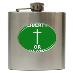 Battle Of Arklow Flag Hip Flask (6 Oz) by abbeyz71