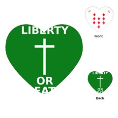 Battle Of Arklow Flag Playing Cards (heart)  by abbeyz71