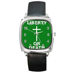 Battle Of Arklow Flag Square Metal Watch by abbeyz71