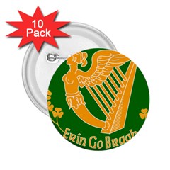 Erin Go Bragh Banner 2 25  Buttons (10 Pack)  by abbeyz71