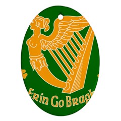 Erin Go Bragh Banner Oval Ornament (two Sides) by abbeyz71