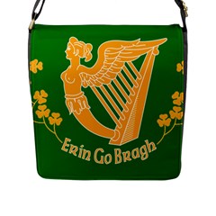 Erin Go Bragh Banner Flap Messenger Bag (l)  by abbeyz71