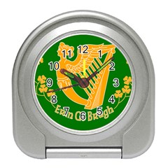 Erin Go Bragh Banner Travel Alarm Clocks by abbeyz71