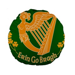 Erin Go Bragh Banner Standard 15  Premium Round Cushions