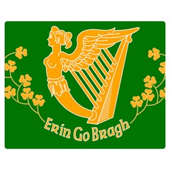 Erin Go Bragh Banner Double Sided Flano Blanket (medium)  by abbeyz71