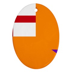 Flag Of The Orange Order Oval Ornament (two Sides) by abbeyz71