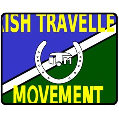 Flag Of The Irish Traveller Movement Double Sided Fleece Blanket (medium) 