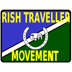 Flag Of The Irish Traveller Movement Fleece Blanket (large)  by abbeyz71