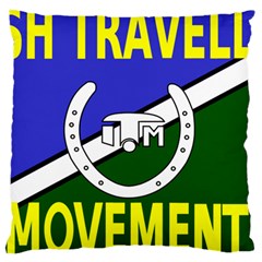 Flag Of The Irish Traveller Movement Large Cushion Case (one Side) by abbeyz71