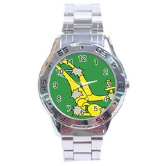 Starry Plough Flag  Stainless Steel Analogue Watch