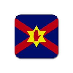 Flag Of The Ulster Nation Rubber Coaster (square)  by abbeyz71