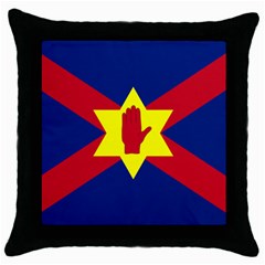 Flag Of The Ulster Nation Throw Pillow Case (black) by abbeyz71