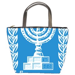 Emblem Of Israel Bucket Bags by abbeyz71