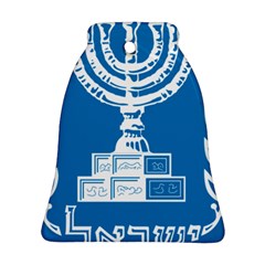 Emblem Of Israel Bell Ornament (two Sides) by abbeyz71