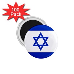 Flag Of Israel 1 75  Magnets (100 Pack) 