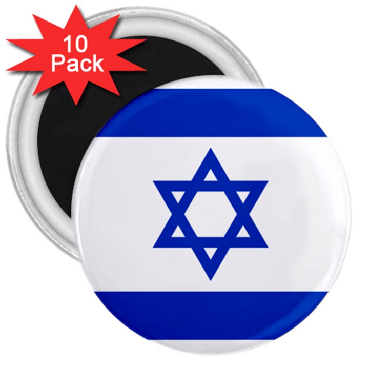 Flag of Israel 3  Magnets (10 pack) 