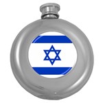 Flag of Israel Round Hip Flask (5 oz) Front