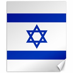 Flag Of Israel Canvas 8  X 10 