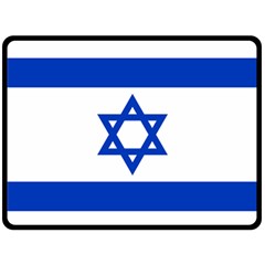 Flag Of Israel Fleece Blanket (large) 