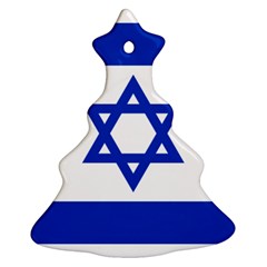 Flag Of Israel Christmas Tree Ornament (two Sides) by abbeyz71