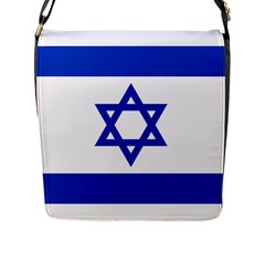 Flag Of Israel Flap Messenger Bag (l) 