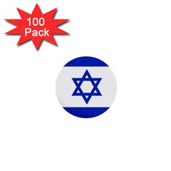 Flag Of Israel 1  Mini Buttons (100 Pack)  by abbeyz71