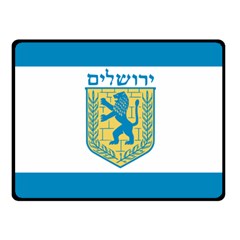 Flag Of Jerusalem Fleece Blanket (small) by abbeyz71