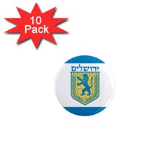 Flag Of Jerusalem 1  Mini Magnet (10 Pack) 