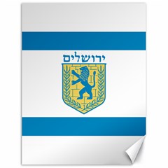 Flag Of Jerusalem Canvas 18  X 24   by abbeyz71