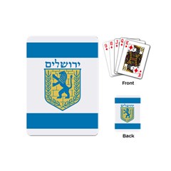 Flag Of Jerusalem Playing Cards (mini)  by abbeyz71