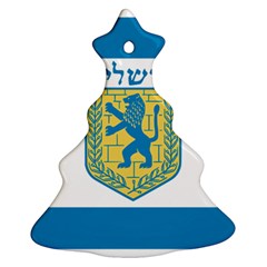 Flag Of Jerusalem Ornament (christmas Tree) 