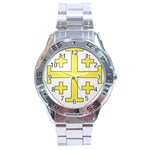 The Arms of the Kingdom of Jerusalem Stainless Steel Analogue Watch Front
