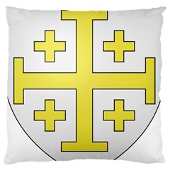 The Arms Of The Kingdom Of Jerusalem Large Flano Cushion Case (one Side) by abbeyz71