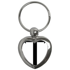 Anchored Cross  Key Chains (heart)  by abbeyz71