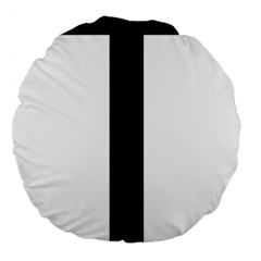 Anchored Cross Large 18  Premium Flano Round Cushions by abbeyz71