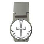 Anchored Cross  Money Clips (Round)  Front