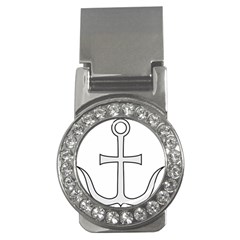 Anchored Cross  Money Clips (cz)  by abbeyz71