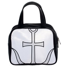 Anchored Cross  Classic Handbags (2 Sides) by abbeyz71