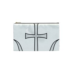 Anchored Cross  Cosmetic Bag (small)  by abbeyz71